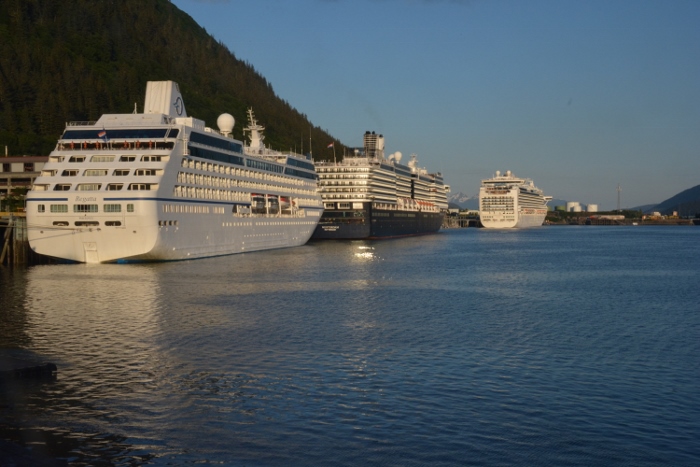 cruise ships docked